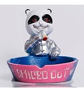 Cigar Ashtray, Outdoor Ashtray for Outside Patio with Cute Panda Decor, Ashtrays for Cigarettes H...