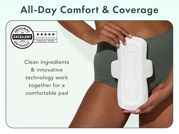 heavy absorbency unscented thin pad with wings flow always panty liner maternity