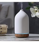 Gooamp 200ML Ceramic Essential Oil Diffuser for Home, Stone Diffuser | Ultrasonic Aromatherapy Di...