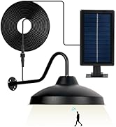 Pearlstar Solar Barn Light Outdoor Indoor Motion Sensor Security Shed Light, Cool White Flood Lig...