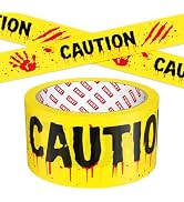 SWRT Halloween Decorations Caution Tape, 2Inch x90Feet Halloween Party Decorations for Horror Ind...