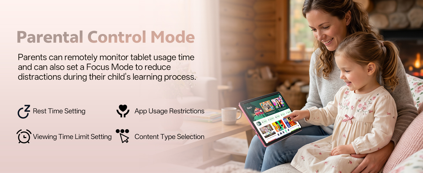 Parent Control Mode tablet
