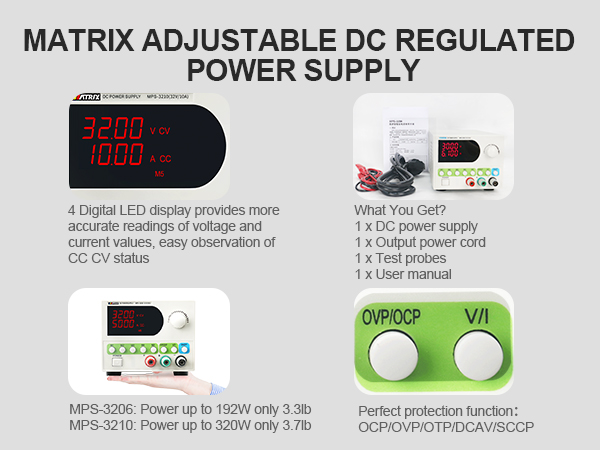 matrix dc power supplies lab