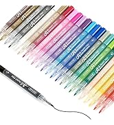 ZEYAR Acrylic Paint Pens, Extra Fine, 24 Colors, Permanent & Waterproof Ink, AP Certified, Works ...