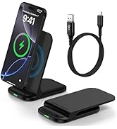 Foldable Wireless Charger Samsung Wireless Charging Station for Galaxy S25 Edge S25 Ultra Plus S2...