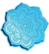 Blue Epoxy Resin Silicone Molds - Epoxy Resin Mold Flower Tray Cup Mat Casting Silicone Mould DIY...