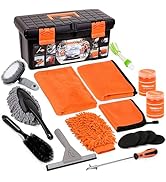 THINKWORK Car Cleaning Kit, Car Washing Kits for Vehicles, Car Detailing Kit Suitable for Small a...