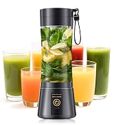 Portable Blender Personal Size Blender - 12 Oz Travel Cup Make Shakes and Smoothies, Cordless & U...