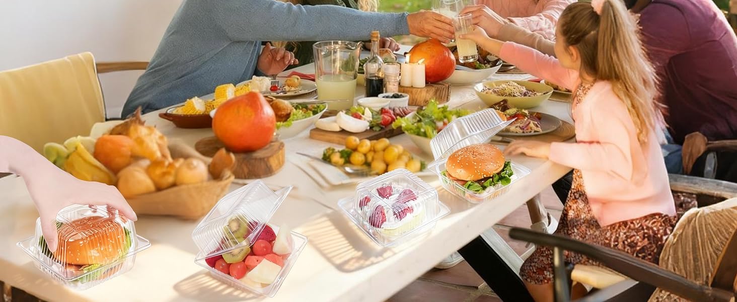 clear clamshell food containers cake slice boxes take home containers for food cake containers
