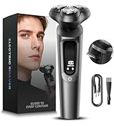 MALEGEBAZ Electric Razor for Men, IPX8 Waterproof with Type-C Quick Charge, 3D Flex Blades & Pop-...