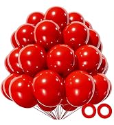 KAWKALSH 110Pcs Red balloons,12 inch latex balloons for wedding birthday party baby shower Christ...