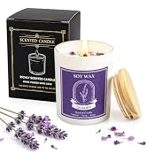 Lavender Scented Candle, Candles for Home Scented, 5.2 oz Soy Candles for Aromatherapy, Natural H...