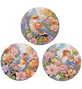Tontut 3pcs Diamond Painting kit placemats, Bird DIY Diamond Handmade Table Runner Set for Table ...