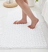 white bathroom rug