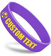 Custom Wide Silicone Wristbands 3/4” Personalized Rubber Bracelets Customized for Events, Gifts, ...