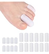 20Pcs Gel Toe Protectors for Women Men Ingrown Toenail Treatment, 8S+12M | Silicone Toe Covers, R...