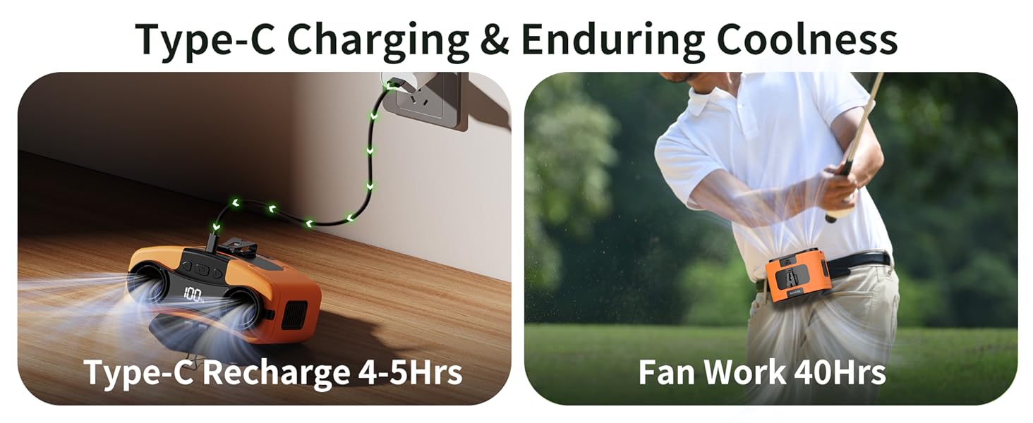 portable personal fan rechargeable