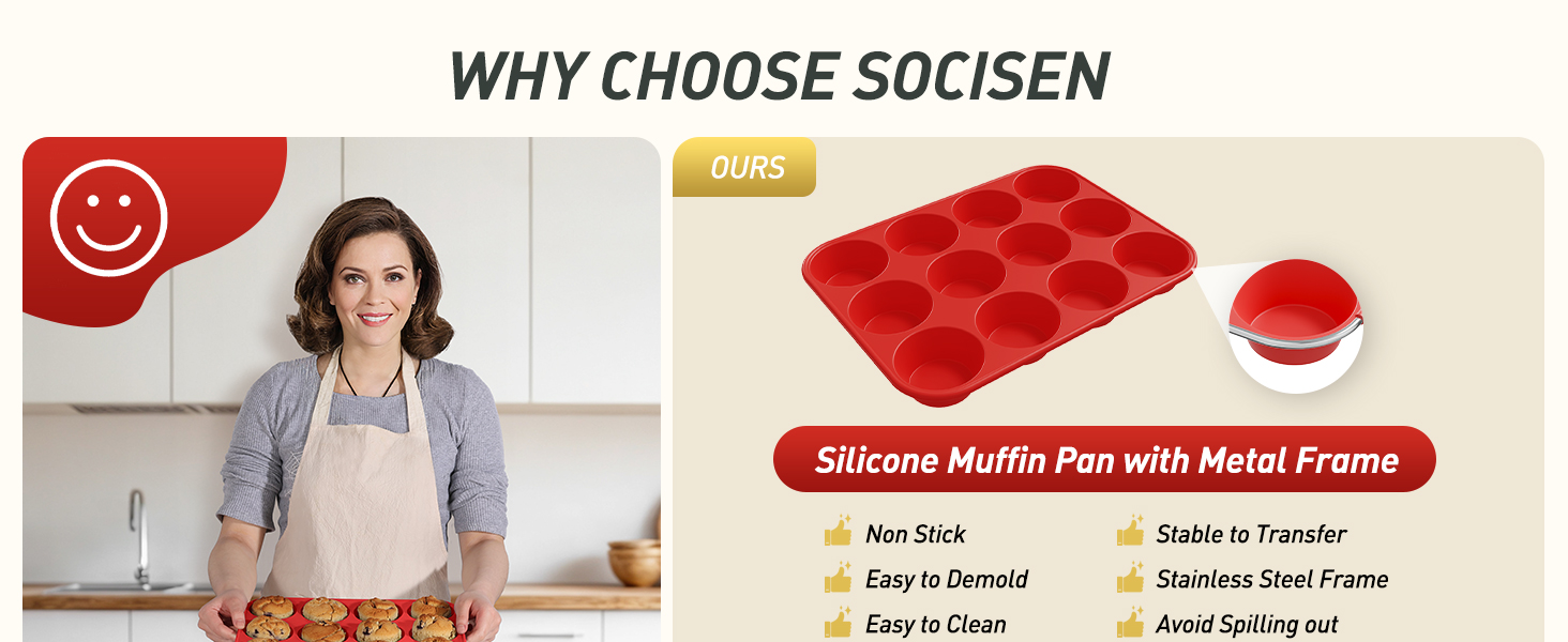 SILICONE MUFFIN PANS