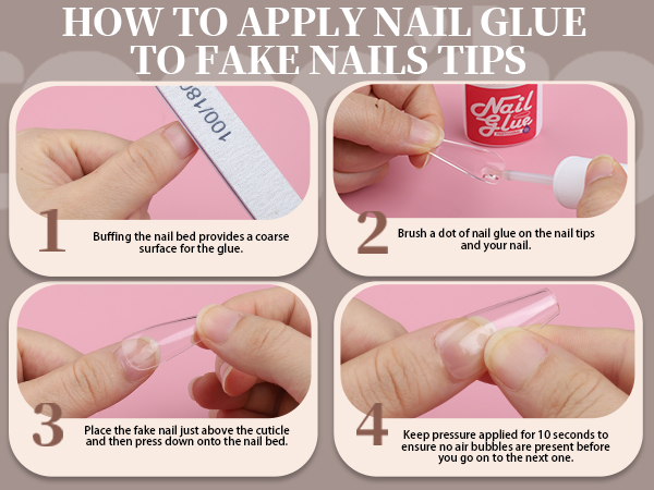 how to use nail glue