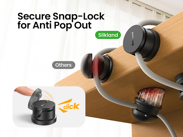 Snap-lock for anti pop out