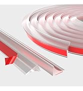 39 Inch Collapsible Shower Threshold Water Dam Barrier,Self Adhesive Silicone Shower Water Bathtu...