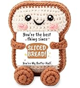 Anniversary Couple Gift with Card, Toast Crochet Gifts for Women Her Him | Romantic Birthday Wedd...