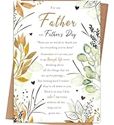 gerdiny Fathers Day Gift for Dad, Father's Day Card Gift for Dad from Daughter Son, Fathers Day C...