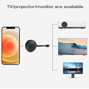 Wireless HDMI Dongle, Wireless Display Dongle Adapter, 4K Streaming Media Video Sound File