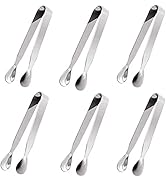 Ice Tongs Sugar Cubes Tongs - Stainless Steel Mini Serving Tongs Appetizers Tongs Small Metal Ton...