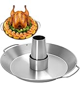 Beer Can Chicken Holder, 13.8 Inch Stainless Steel Grill Chicken Holder, BBQ Roaster Cooker Stand...