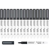 Dry Erase Markers, Shuttle Art 15 Pack Black Magnetic Whiteboard Markers with Erase,Fine Point Dr...
