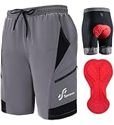 Sportneer Bike Shorts for Men: 3D Padded Lightweight Riding Biking Cycling Mountain Bike Shorts f...