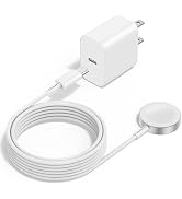 Upgraded Apple Watch Charger, Magnetic Fast Charger, USB C Charger Block Plug Adapter with 6FT iW...