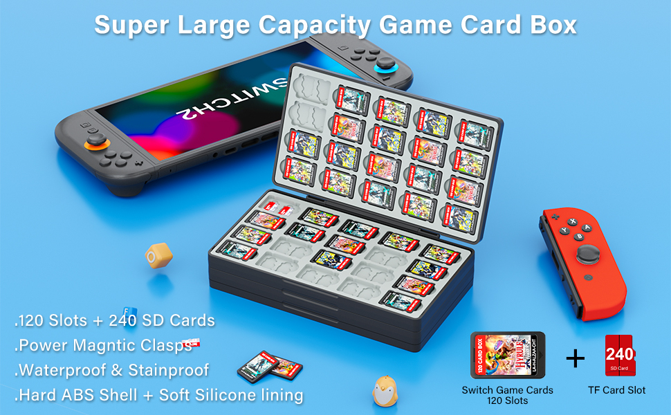 switch 2 game case 120 slots