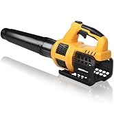 HEINPRO Cordless Leaf Blower Compatible with Dewalt 20V Max Battery 400CFM Electric Leaf Blower C...