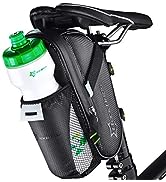 ROCK BROS Bike Saddle Bags with Water Bottle Pouch Waterproof Bike Bags Under Seat Pack for Mount...