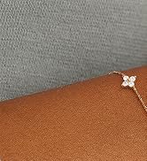 FUNEIA Dainty Silver Gold Bracelets for Women Trendy Non Tarnish 14K Gold Plated Waterproof Diamo...