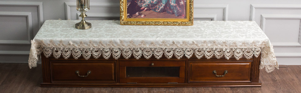 TV cabinet cover towel