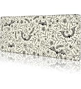 LIMKRIAN Goth Bat Mouse Pad Large Desk Mat, Extra Large Gaming Computer Mousepad with Stitched Ed...