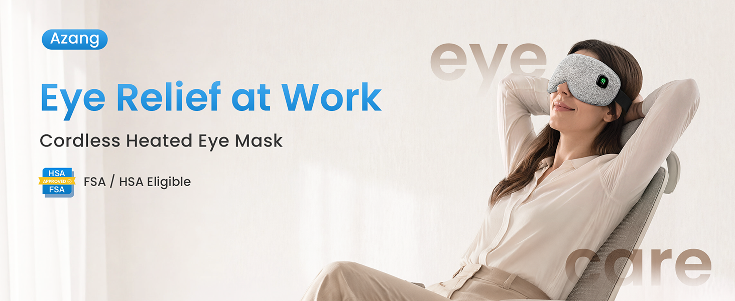 Heated eye mask