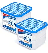 Vacplus 2LB Moisture Absorber Bucket - Large Capacity Moisture Absorber with Calcium Chloride Cry...