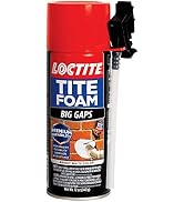 Loctite Tite Foam Big Gaps Spray Foam Sealant, 12 fl oz Can, 1 Pack - Polyurethane Expanding Insu...