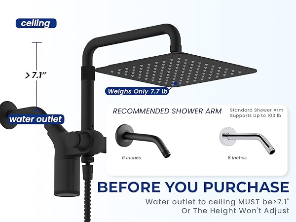 RAIN SHOWER HEAD WITH FILTER