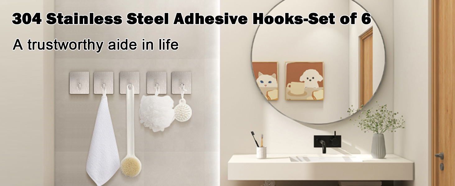 Adhesive Towel Hooks