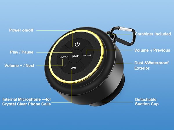 Shower Bluetooth speaker