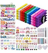 80 Pcs Colored Wooden Clothes Pins