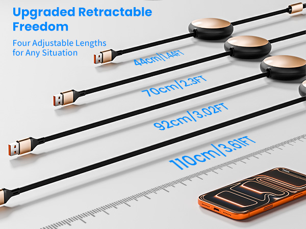 retractable usb c cable