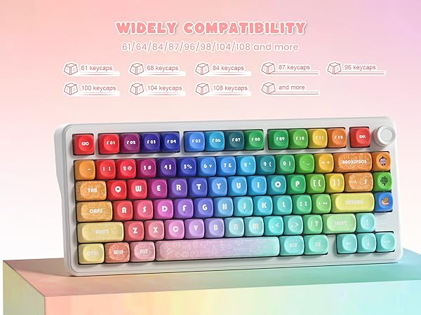 Keycaps set for 61/64/68/84/87/100/104/108 Mechanical Keyboard