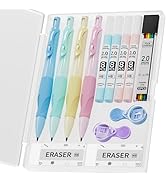 Four Candies 4PCS Cute Mechanical Pencil Set, 2.0MM Ergonomic Mechanical Pencil with 44PCS HB Pen...