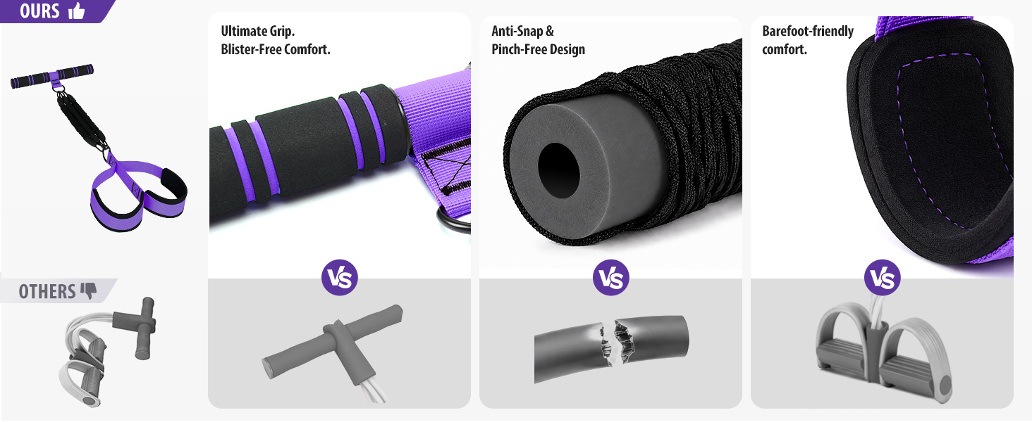 exercise bands with handles
